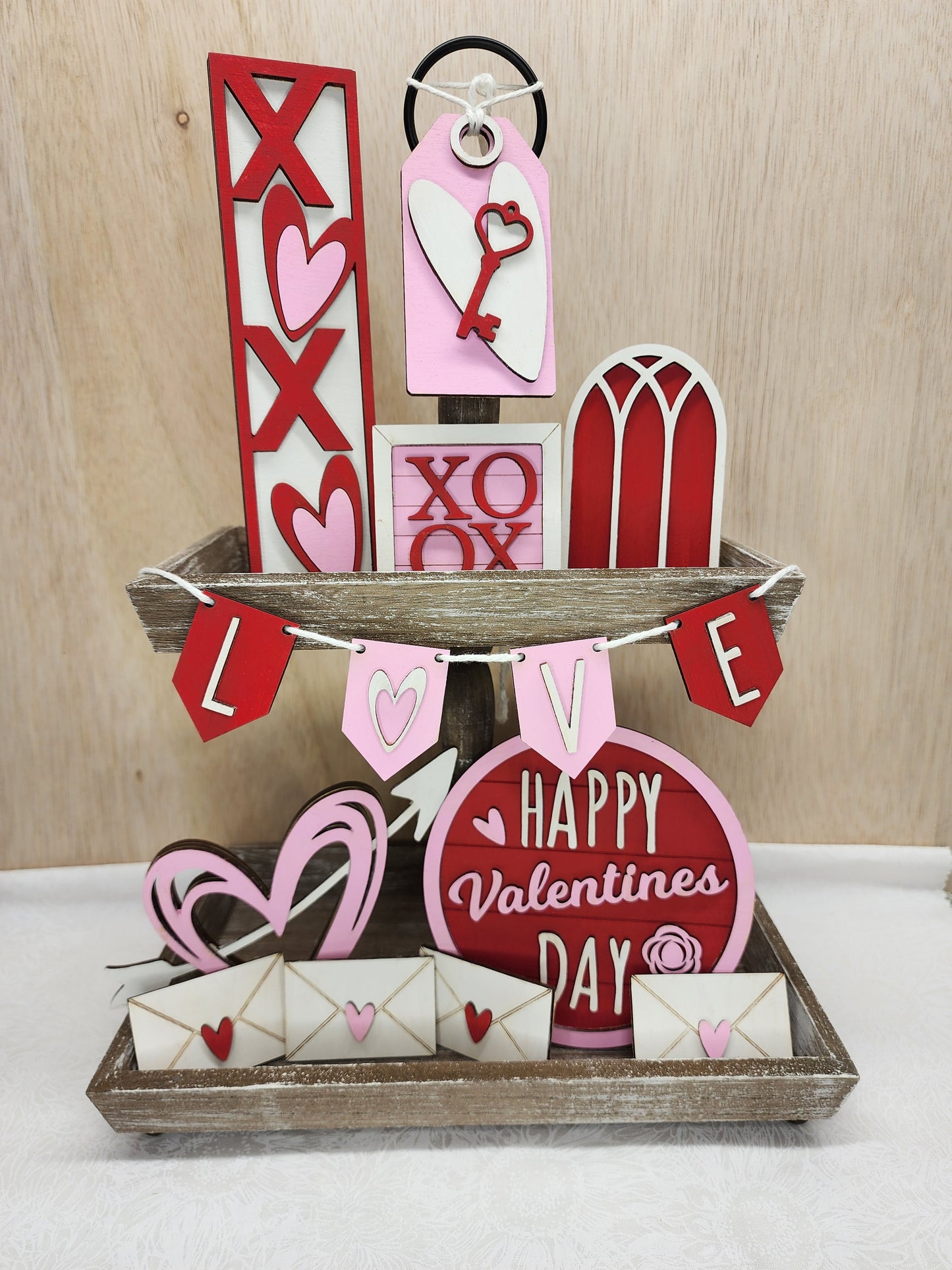 Tiered Tray Valentine Decor Kit